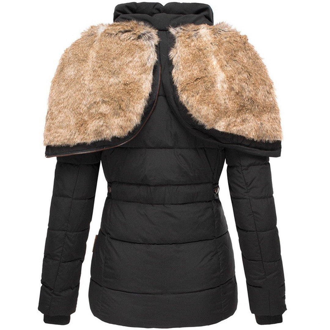 Soft Fleece Lined Hooded Down Jacket for Women