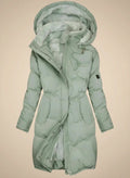 Warm Faux Fur Padded Winter Coat for Women