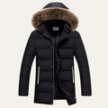 Warm Fur Hooded Mens Winter Cotton Coat