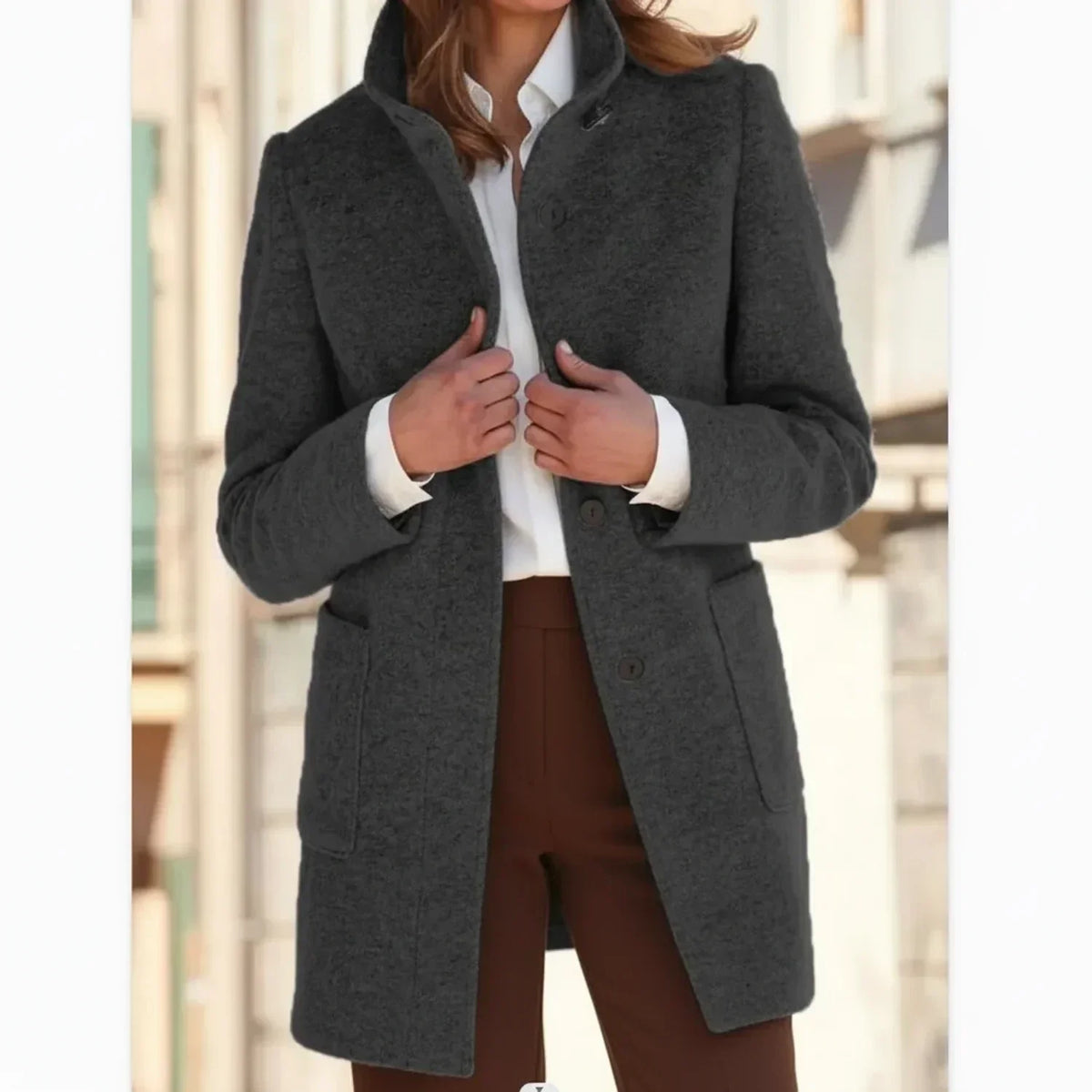 Warm Knee Length Women's Winter Coat