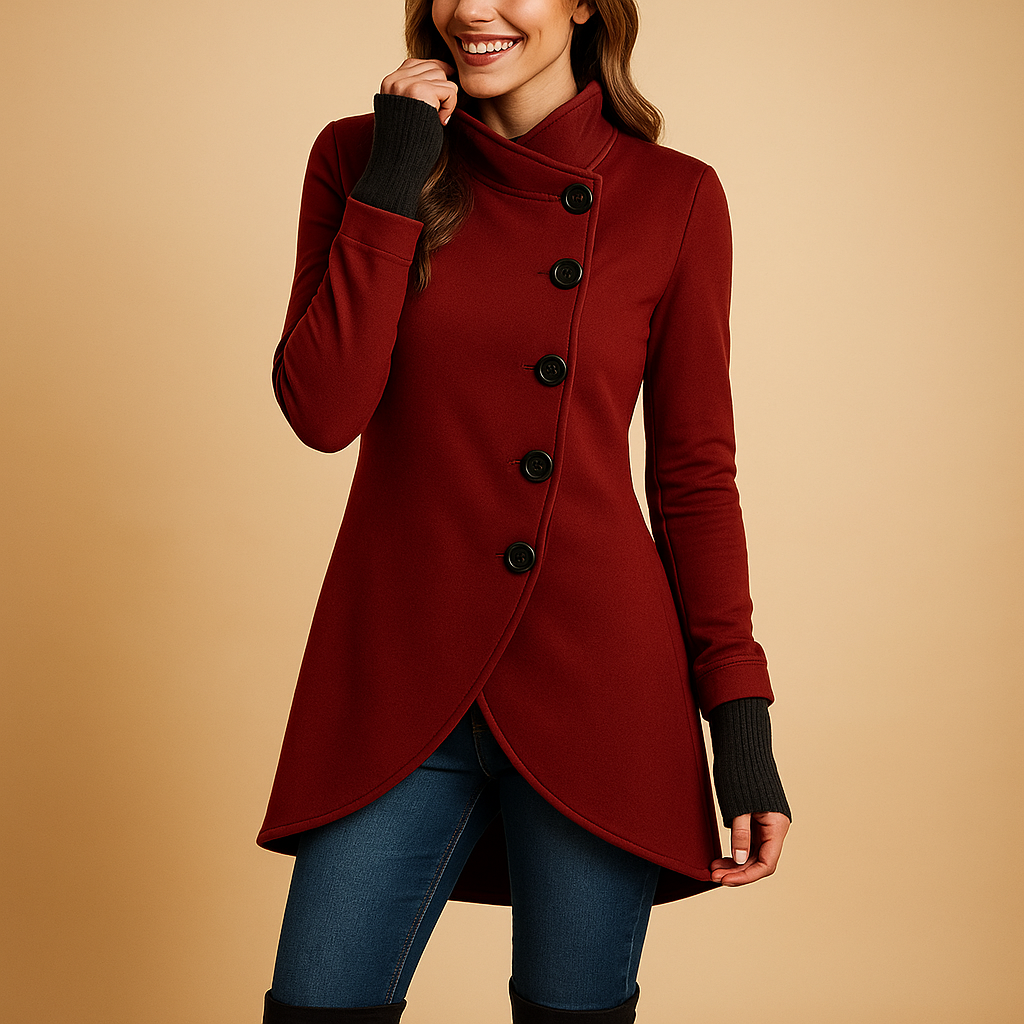 Large Fit Women's Asymmetric Winter Coat