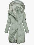 Insulated Hooded Winter Puffer Coat for Women