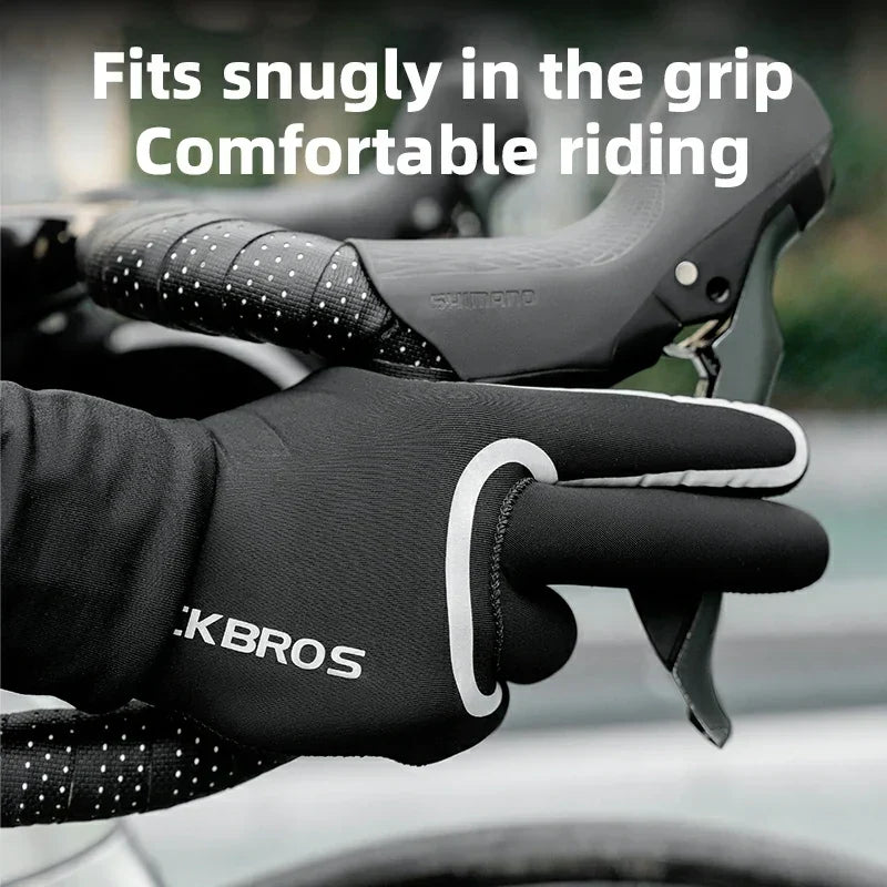 Winter Riding Gloves Water Repellent Full-Palm Silicone