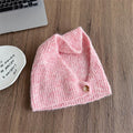 Women's Slouchy Knitted Beanie, Korean Trendy Autumn Winter Warm Ear-Protective Cold Hat